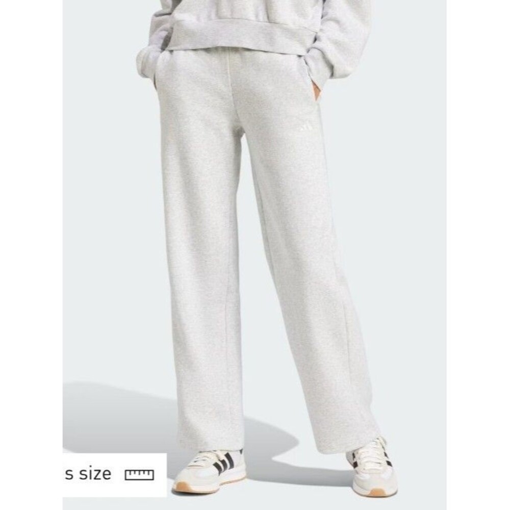 NEW! Women's Adidas Essentials Small Logo Feel Cozy Open-Hem Pants, XL